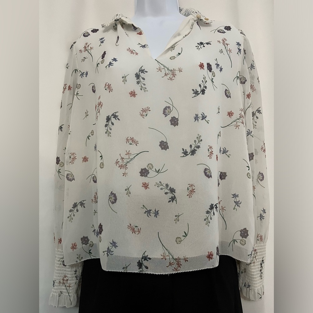 Floral long-sleeve blouse by Wilfred